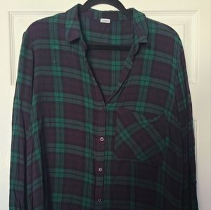 Plaid shirts.